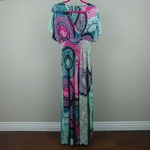 Like NEW Milano Multicolored Maxi Dress Size L